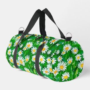 Wasserfarben in einem grünen Feld Duffle Bag