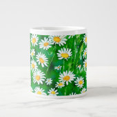 Wasserfarben in einem grünen Feld Jumbo-Tasse (Vorderseite)