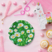 Wasserfarben in einem grünen Feld Pappteller (Party)