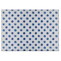 Wasserfarben-Indigoblau-Polka-Punktmuster