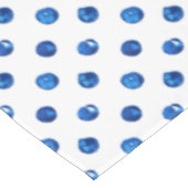 Wasserfarben-Indigoblau-Polka-Punktmuster Tischdecke (Schrägansicht)
