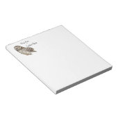 Wasserfarben, Individuelle Name-Vogel, Natur Notizblock (angewinkelt)