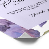 Wasserfarben-Iris-Frühlingsmaschine Poster (Ecke)