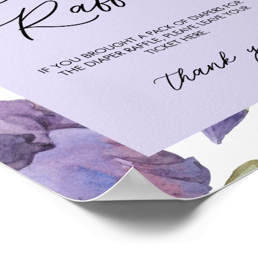 Wasserfarben-Iris-Frühlingsmaschine Poster (Ecke)