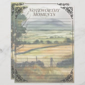 Wasserfarben Irland Landschaft Looselaf Anmerkung (Vorne/Hinten)