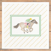 Wasserfarben Jockey Preakness Party Pferderennen G