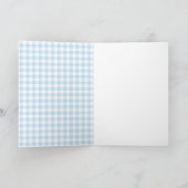 Wasserfarben-Junge-Baby-Shower-Torbogen Einladung (Innenseite)