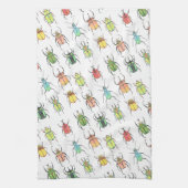 Wasserfarben Käfer-Liebe Bugs Geschirrtuch (Vertikal)