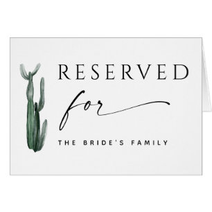 Wasserfarben-Kaktus-Reserviert-Schild   Boho-Hochz