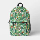 Wasserfarben-Kaktusmuster Bedruckter Rucksack (Vorderseite)