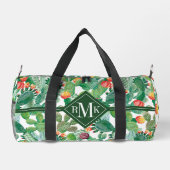Wasserfarben-Kaktusmuster Duffle Bag (Rückseite)