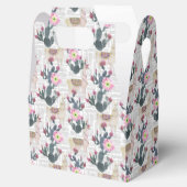 Wasserfarben-Kaktusmuster Geschenkschachtel (Geöffnet)