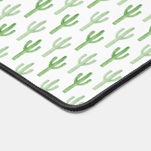 Wasserfarben-Kaktusmuster Schreibtischunterlage (Ecke)