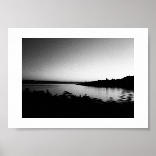 Wasserfarben Kanada Schwarz-Weiß-Fotografie Poster (Vorne)