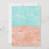 Wasserfarben-Kastell Hochzeit Einladung (Rückseite)