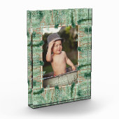 Wasserfarben-Kiefer-Grenze Fotoblock (Links)