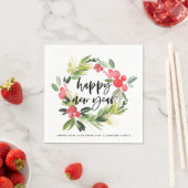 Wasserfarben-Kiefer und Heiligkraut-Party Serviette (Beispiel)