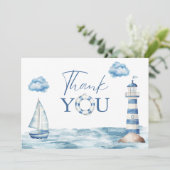 Wasserfarben-Kinderdusche Dankeskarte (Stehend Vorderseite)