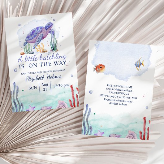 Wasserfarben-Kinderdusche Einladung