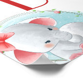 Wasserfarben Kinderdusche Foto Prop Poster (Ecke)