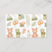 Wasserfarben-Kinderspielzeug-Windeln Begleitkarte (Rückseite)