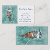 Wasserfarben-Kingfisher-Angeltours-Logo Visitenkarte (Vorne/Hinten)