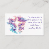 Wasserfarben-Kirche Visitenkarte (Vorderseite)