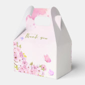 Wasserfarben-Kirschblossom Es ist eine Girl-Baby-D Geschenkschachtel (Rückseite)