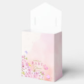 Wasserfarben-Kirschblossom Es ist eine Girl-Baby-D Geschenkschachtel (Geöffnet)