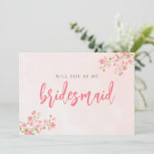 Wasserfarben-Kirschblossom Frühlingsüberdachungska Dankeskarte (Stehend Vorderseite)