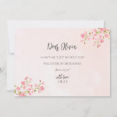 Wasserfarben-Kirschblossom Frühlingsüberdachungska Dankeskarte (Rückseite)