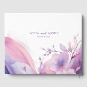 Wasserfarben-Kirschblüten - Gästebuch Hochzeiten (Rückseite)