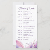 Wasserfarben-Kirschblüten - Hochzeitsprogramm- (Rückseite)