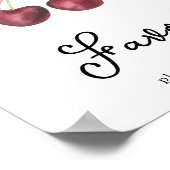 Wasserfarben-Kirschen-Babydusche - Favoriten Poster (Ecke)