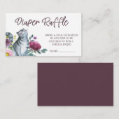 Wasserfarben-Kitty-Cat-Windeln Begleitkarte (Vorne/Hinten)