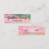 Wasserfarben Kleidung Schmuck Preis Größe Hängemar Mini Visitenkarte (Vorne/Hinten)
