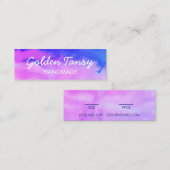 Wasserfarben Kleidung Schmuck Preis Größe Hängemar Mini Visitenkarte (Vorne/Hinten)