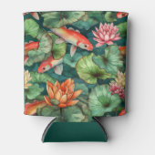 Wasserfarben-Koi und Wasserlilien können kühler we Dosenkühler (Vorderseite)