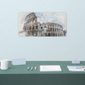 Wasserfarben-Kolosseum-Banner - Rom Italien Sehens Banner (Messe)