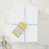Wasserfarben-Konstruktion 2. Geburtstag  Geschenkanhänger (Mit Garn)