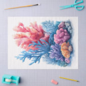 Wasserfarben Korallenriff Art Decoupage Seidenpapier (Basteln)