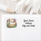 Wasserfarben-Kreuz und Lilie-Ostern (Insitu)