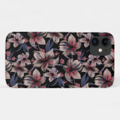 Wasserfarben-Krimson auf schwarz Case-Mate iPhone Hülle (Rückseite (Horizontal))