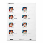 Wasserfarben-Krippe von Etikett zu Etikett (Vorne)