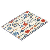 Wasserfarben Küchengeräte Personalisiert Rezept Notizblock (Linke Seite)