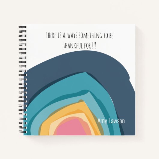 Wasserfarben, kundenspezifische Dankeszeitschrift Notizblock (Vorderseite)