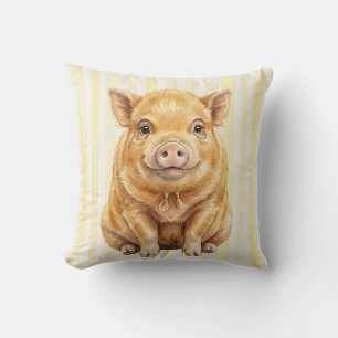 Wasserfarben-Kunekune-Schweine-Farm-Tier-Kissenbez Kissen