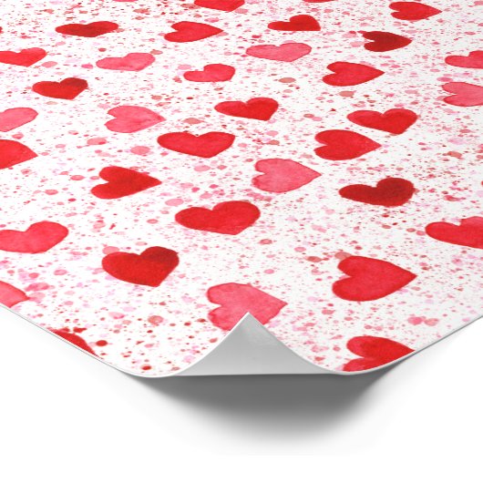 Wasserfarben Kunst (2) Poster (Ecke)