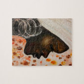 Wasserfarben Kunst - Afrikanische Schönheit - Frau Puzzle (Horizontal)