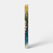 Wasserfarben-Kunst der Kosmischen Dahlia Samsung Galaxy Hülle (Linke Seite)